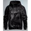Graphic Lion Men's Fashion 3D Print Hoodie Streetwear Hoodies Long Sleeve Hooded Print Front Pocket Spring Hoodie Sweatshirt