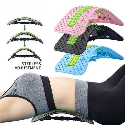 Облегчение боли в нижней части спины - многоуровневая опора для позвоночника - спина Crakcer с подушкой, массажная доска для позвоночника с регулируемой поворотной штангой