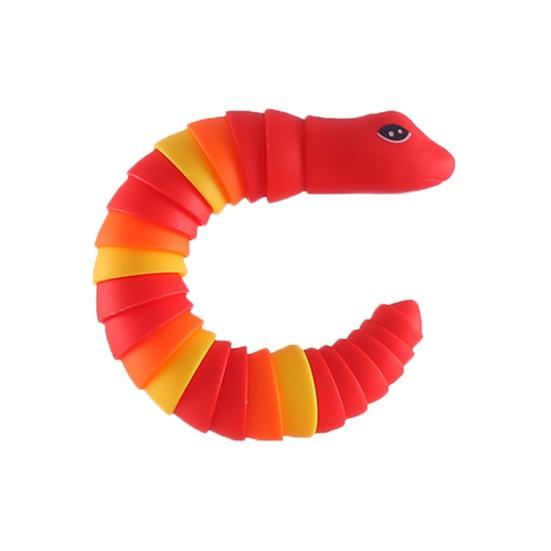 Игрушка-непоседа, гибкая, забавная, обучающая, портативная, для снятия стресса, декомпрессии, для детей и взрослых, сенсорная змея