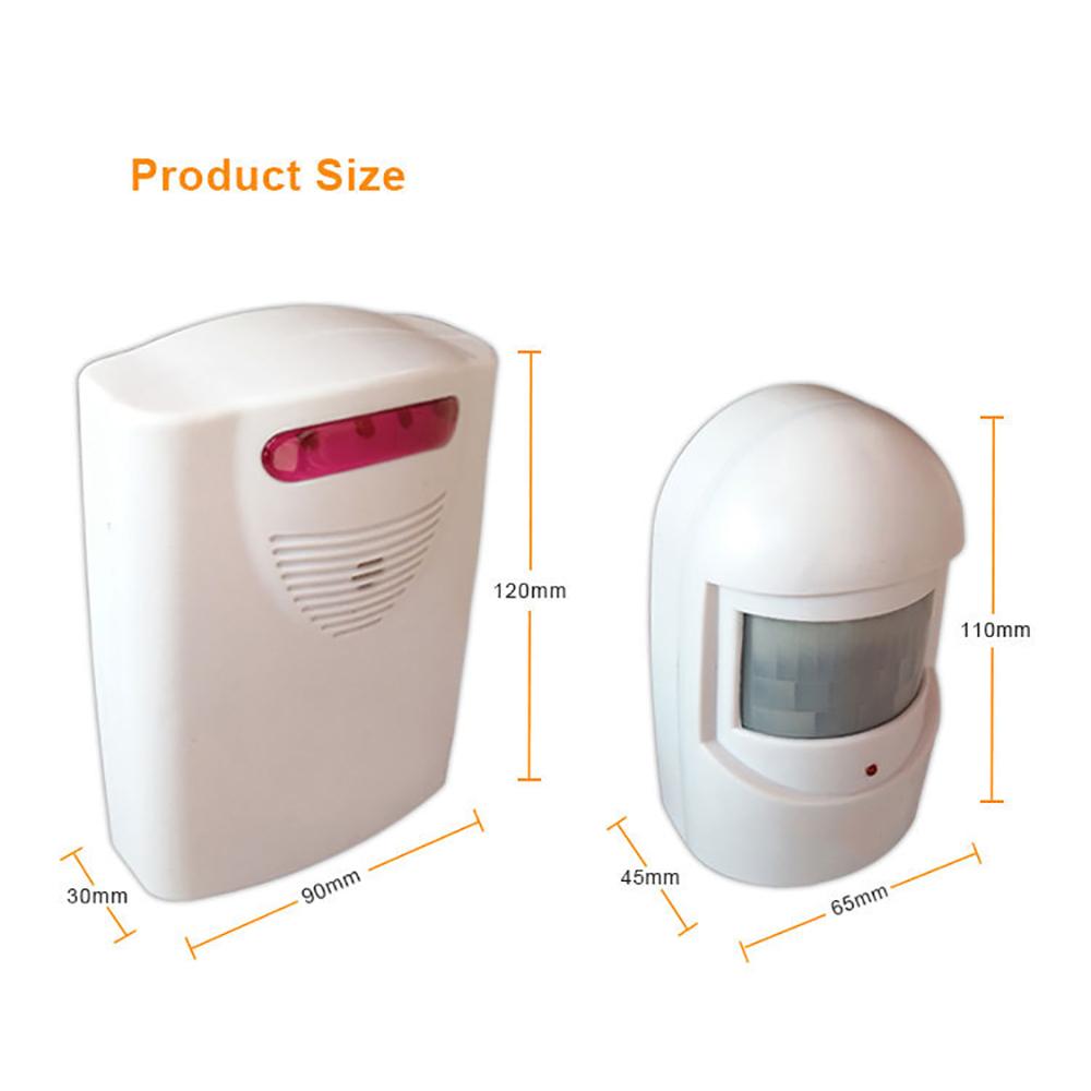 100м Беспроводная система датчика движения Сигнализация для подъездной дороги Приемник + Передатчик