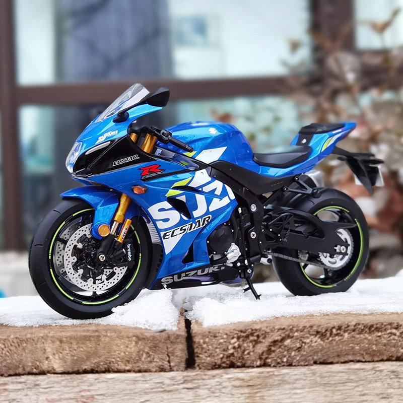1/12 Suzuki GSX-R1000R литой гоночный мотоцикл модель уличного кросс-кантри мотоцикла имитационная детская игрушка подарок