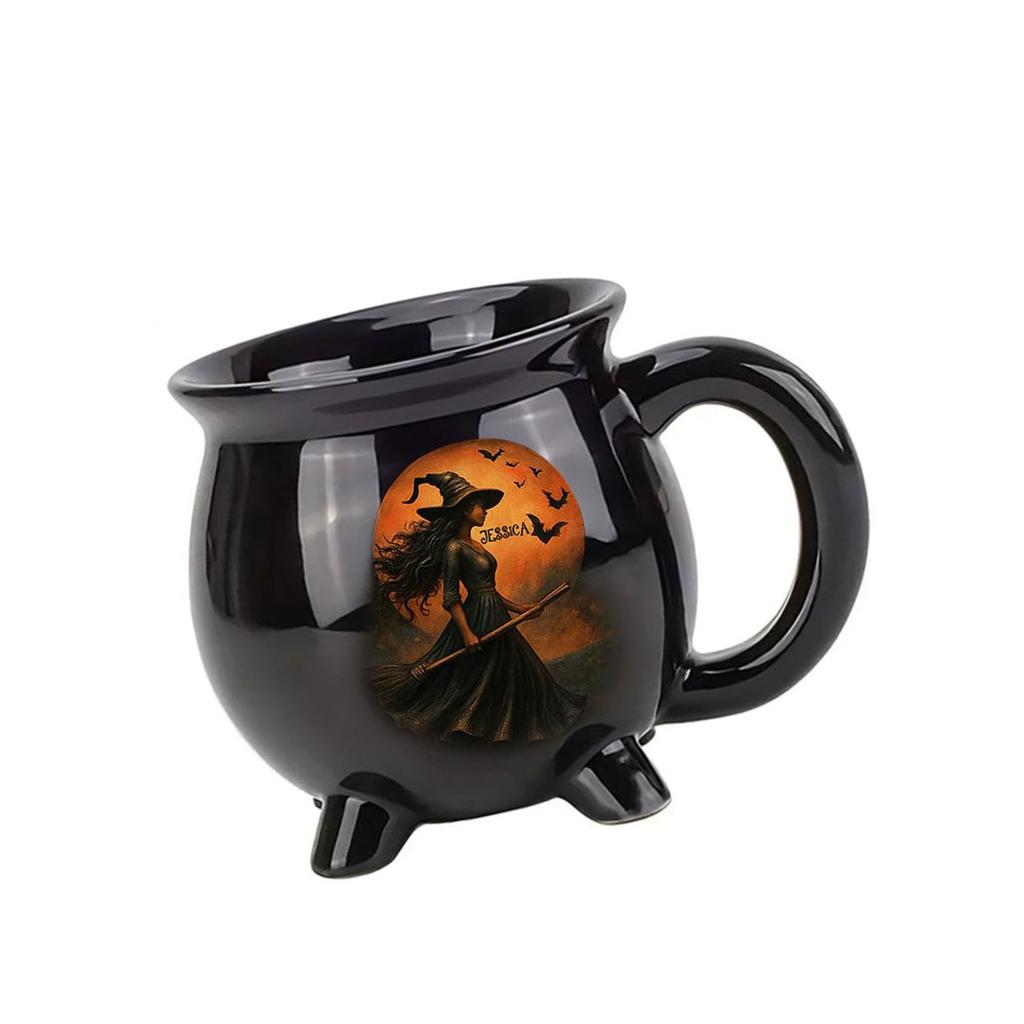 Кружка Котел Ведьмы на Хэллоуин Смола Креативная Кофейная Чашка для Горячих Напитков Креативная Кухонная Посуда для Напитков В Подарок