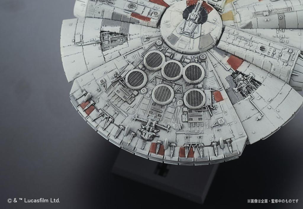 BANDAI SPIRITS Звёздные войны Модель транспортного средства 006 Тысячелетний сокол Пластиковая модель Упаковка Предварительно окрашенная (Новая версия)