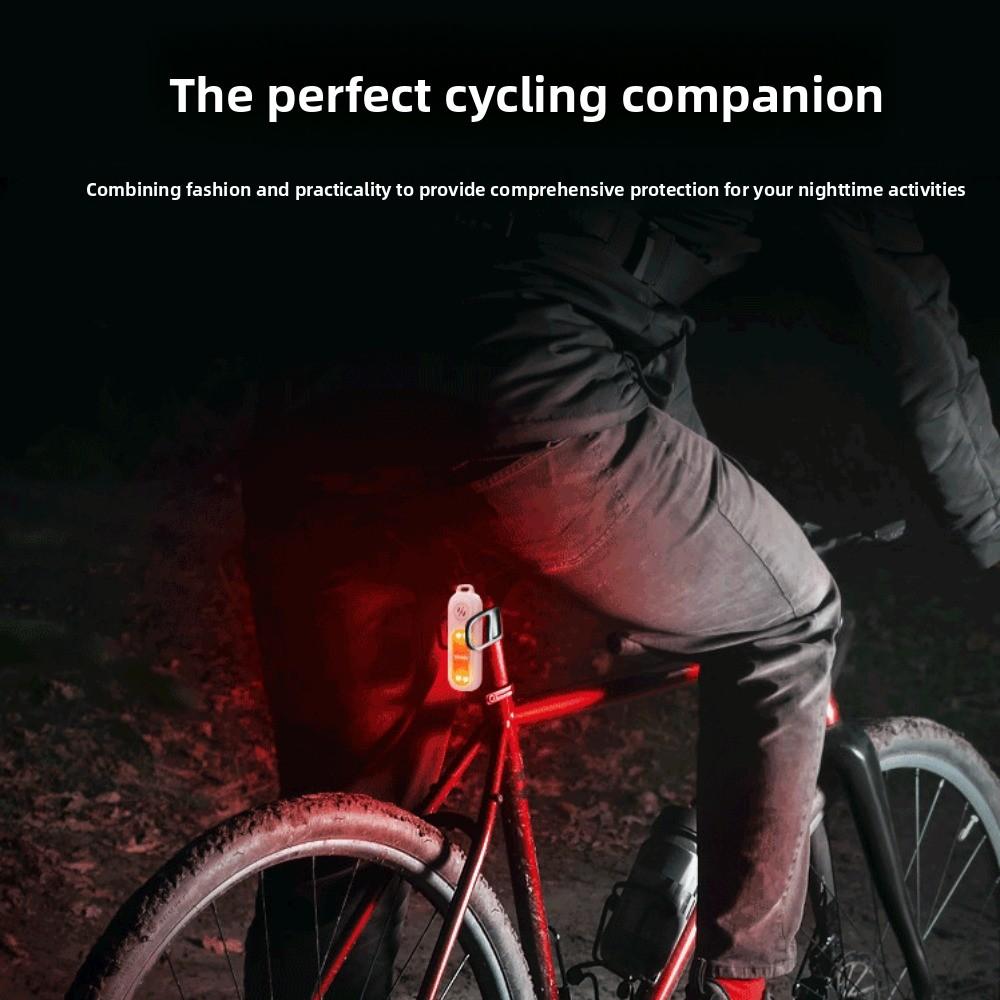 130dB Night Running Safety Warning Light LED Light with Back Clip Safe Sound Personal Alarm Portable with Keychain