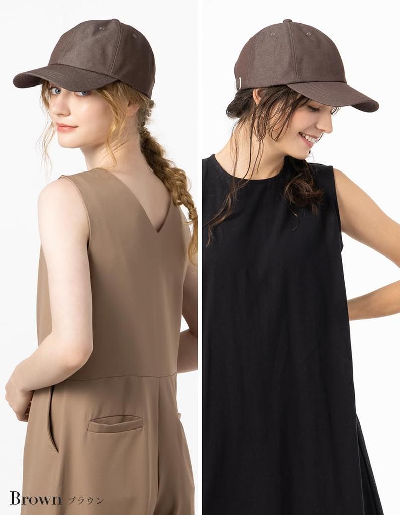 [Loo&c] Water-repellent hat, large size, women's, water-repellent, deep classic cap, 100% light blocking, cool to the touch, UV protection, cap, size