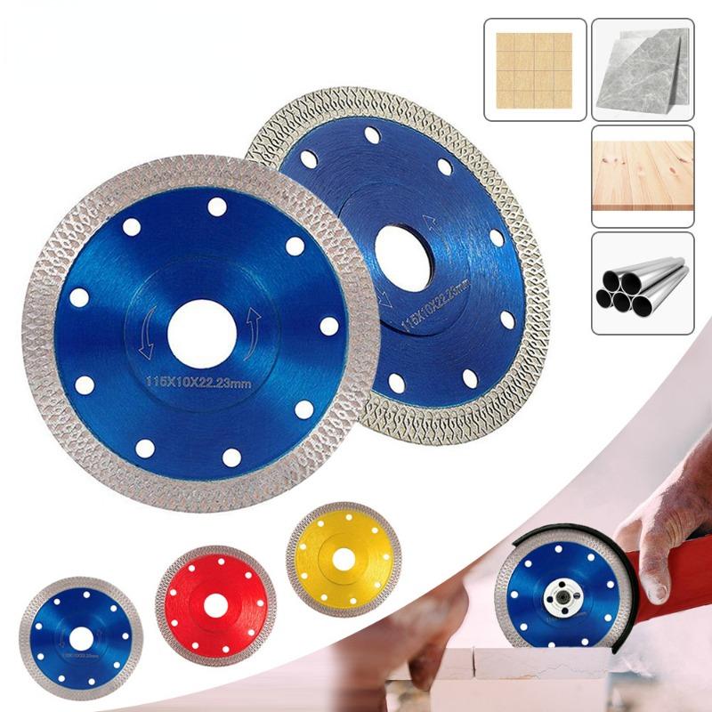 Турбо-алмазная пила, диск для резки гранита, мрамора, керамогранита, керамические лезвия 105/115/125 мм для угловой шлифовальной машины, алмазная пила