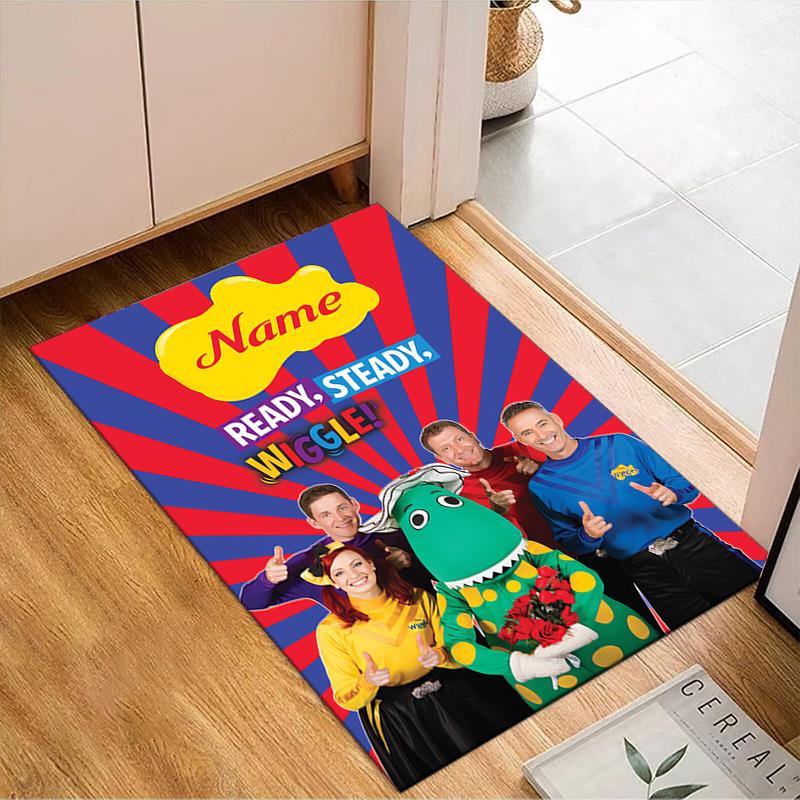 Custom Name Ready Wiggle Rug Game Carpet, Floor Mat for Bedroom Living Room Entryway Rug, Home Decor Idea Gift for Christmas birthday