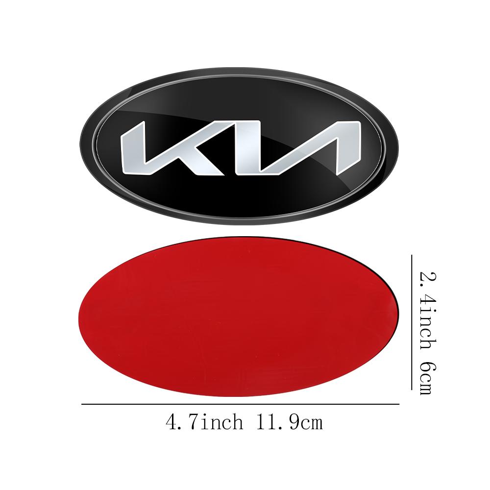 AABIU1 Car Front Hood Emblem Rear Badge Logo Sticker For KIA Sportage Ceed Sorento Cerato Optima Picanto Rio Soul K5 Stonic Niro Forte