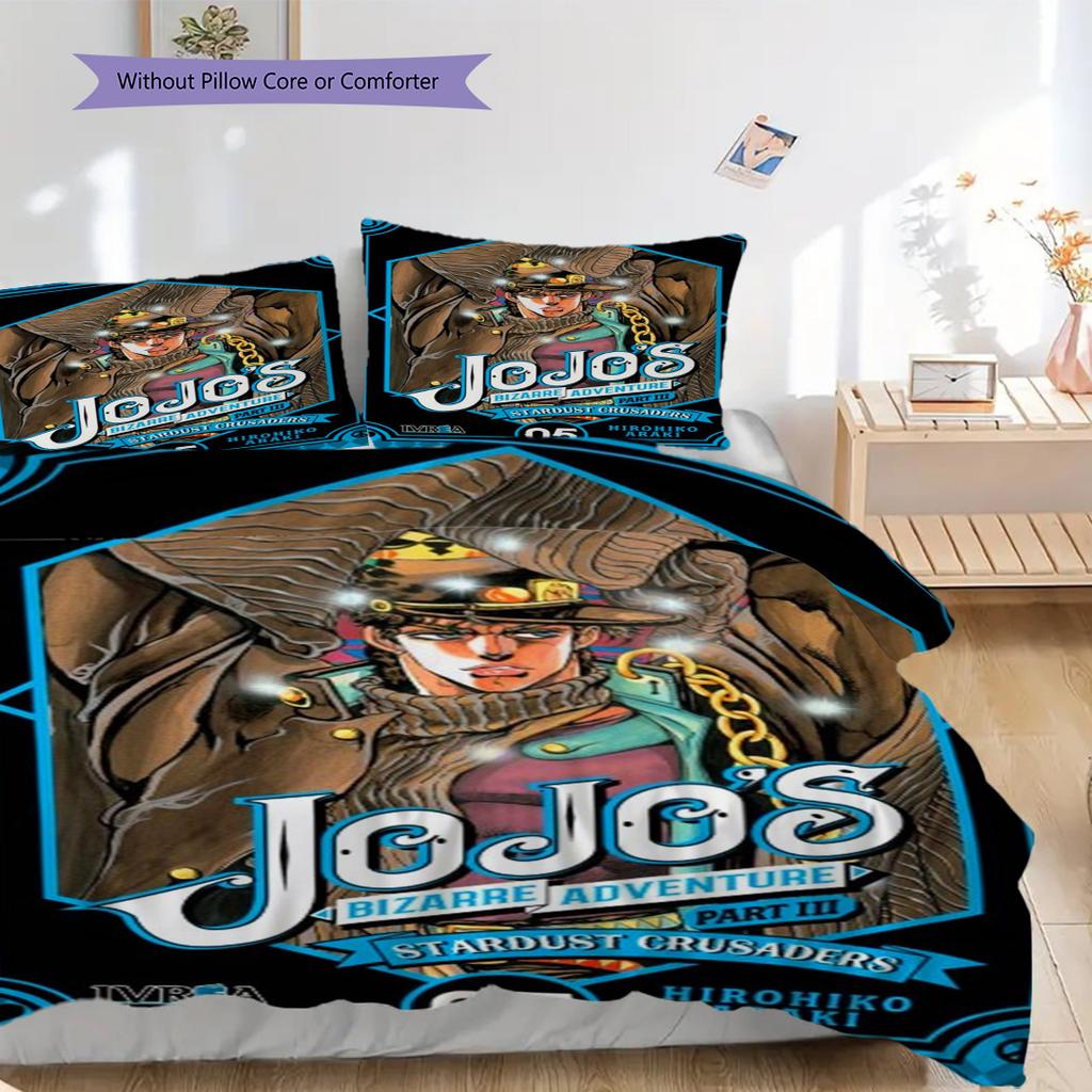 Jojo'S Bizarre Adventure Part Steel Ball Run Bedding 1 Duvet Cover 2 Pillowcase Without Core Christmas Birthday Gift Soft And Comfortable
