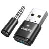 UGREEN USB Audio Transmitter Bluetooth Adapter for Compatible with Windows Mac Compatible with APTX Mini Microphone Included Low Latency Plug Play