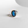 Мужское кольцо с лабрадором, серебро 925 пробы, медное кольцо, кольцо с драгоценным камнем, ювелирные изделия ручной работы, кольцо-печатка