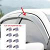 10PCS Stainless Steel Wind Deflector Clips Glass Clip Rain Eyebrow Clips for HEKO/SNED/G3