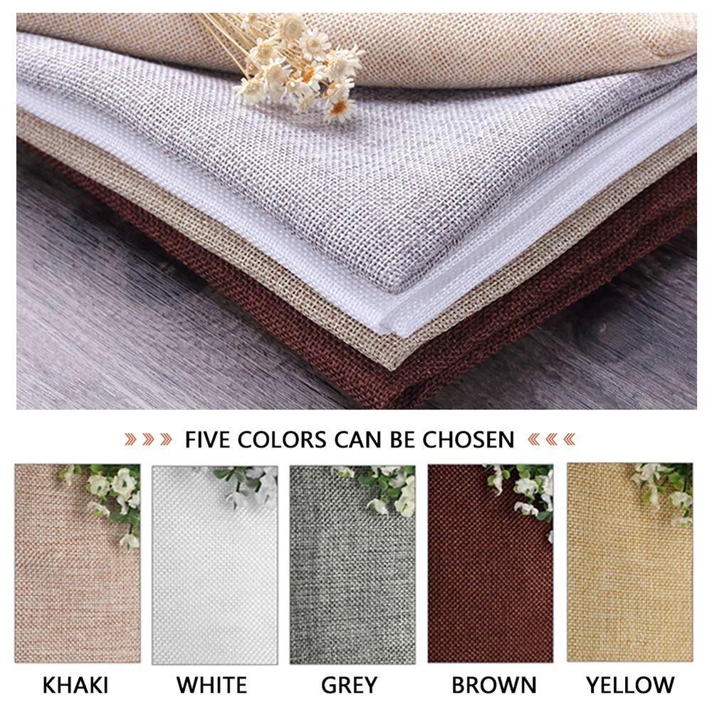Реквизит Мешковина Однотонный 45*50см Льняная Тканая Ткань Фоны Задники Фоновая Ткань