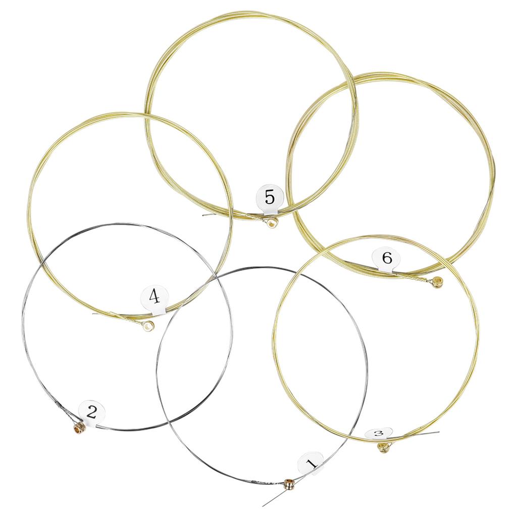 6 шт. классических гитарных струн с сердечником из легированной стали, 1-6 струны, гитарные струны для акустической фолк-гитары, аксессуары