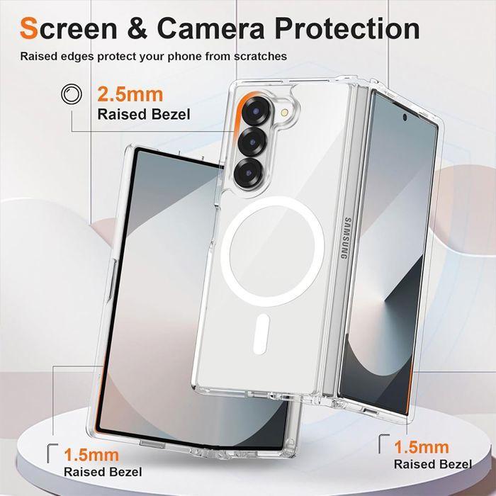 Coque de protection - BOOLING - Samsung Galaxy Z Fold 7 - Transparent - Antichoc - Magnétique
