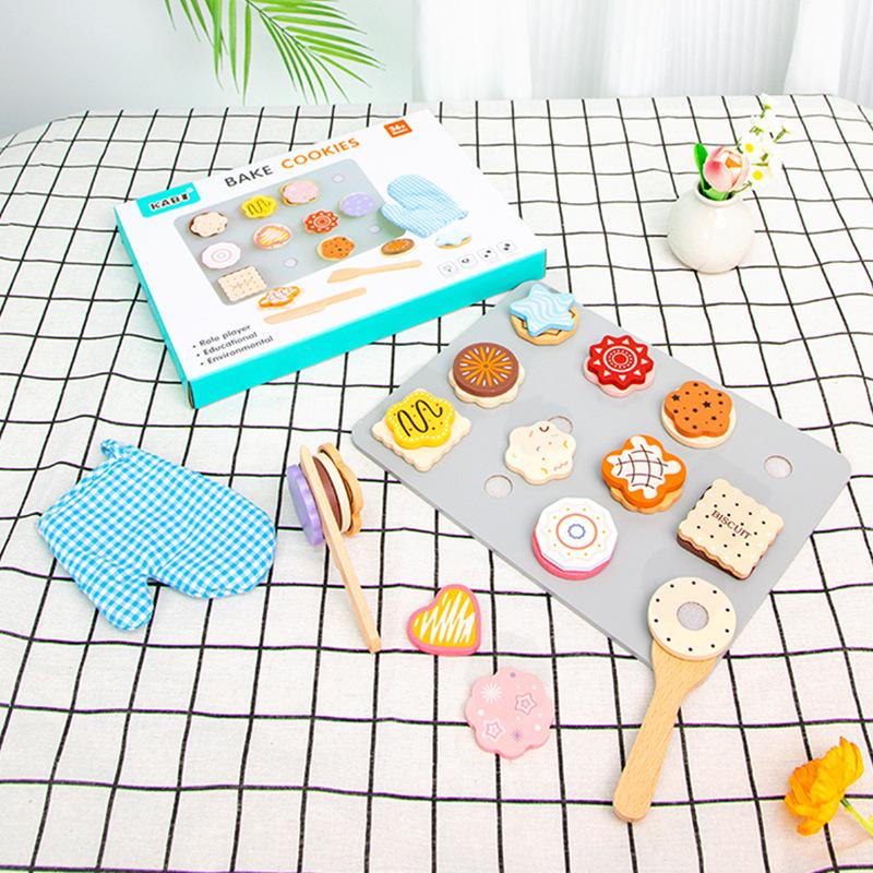 Деревянный детский игрушечный домик для ролевых игр, чайный сервиз, детский послеобеденный чай, десерт, развивающие игрушки для родителей и детей