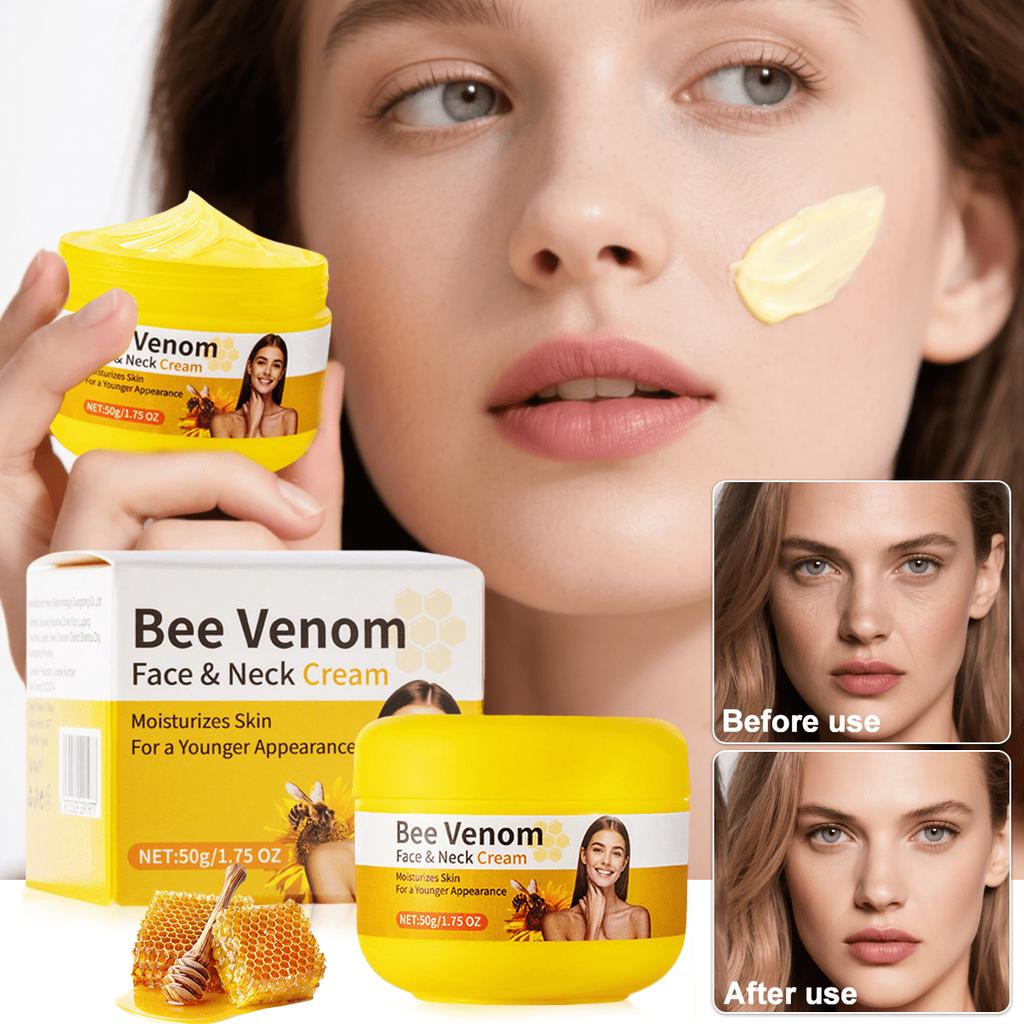 Крем для лица и шеи с пчелиным ядом глубоко увлажняет, осветляет кожу, повышает эластичность для сияющего блеска.