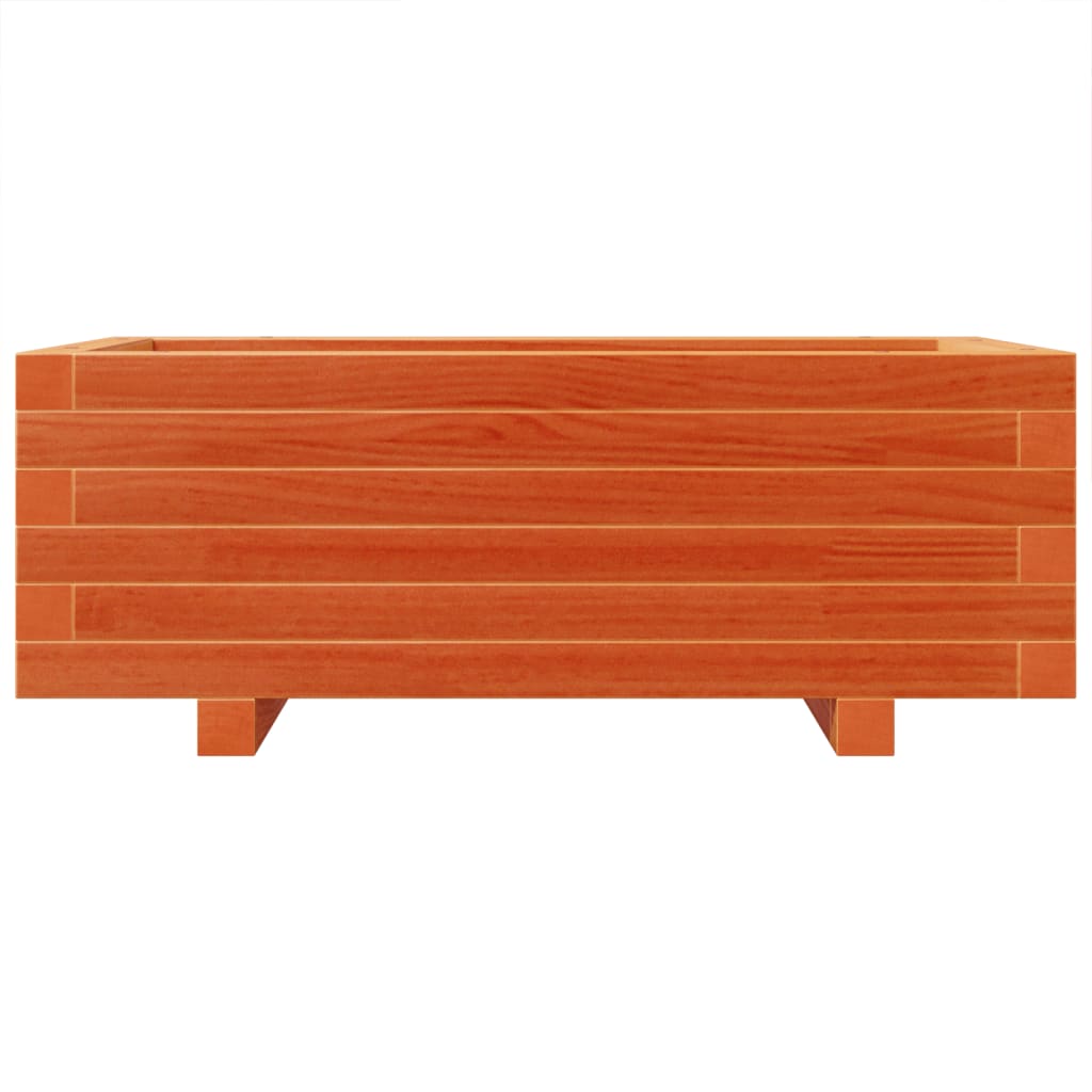 Plant Pot Wax Brown 70 x 40 x 26.5 cm Solid Pine Wood