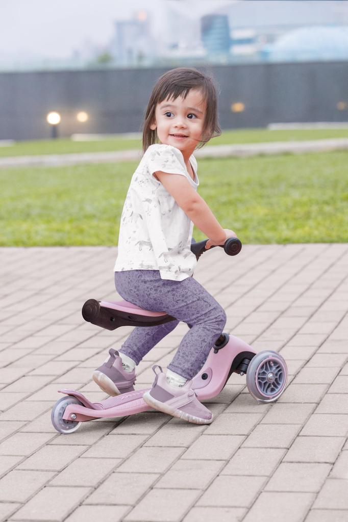 GLOBBER Kickboard для игр на открытом воздухе для детей, самокат Go Up ECO Berry WLGB694510