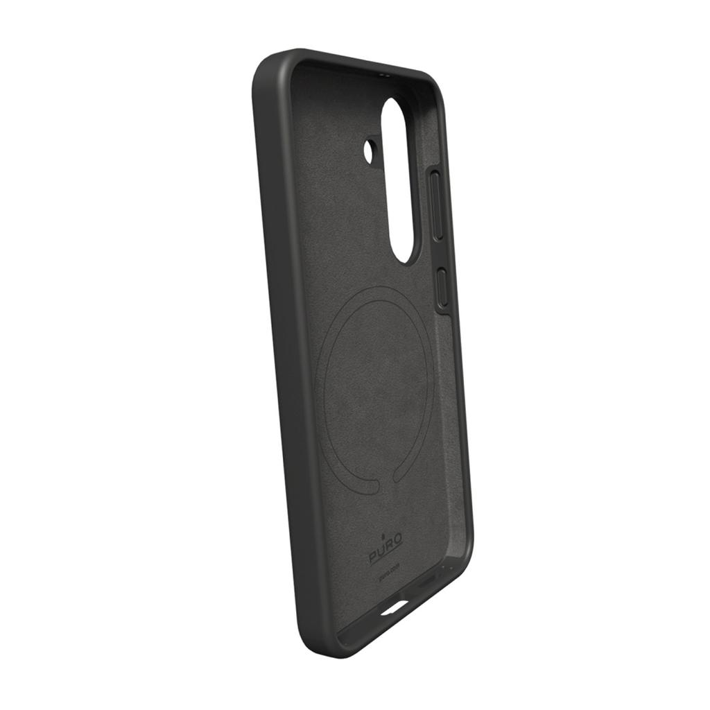 Etui Silikonowe Case Do Samsung Galaxy S25+ Icon Mag Magsafe - Czarny