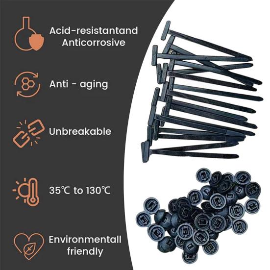 20/50/100/200 шт. универсальная нейлоновая пряжка для кабельного хомута, прочная самоблокирующаяся нейлоновая стяжка-молния для внутреннего и наружного использования, автомобильное крепление для проводов, ремень-застежка