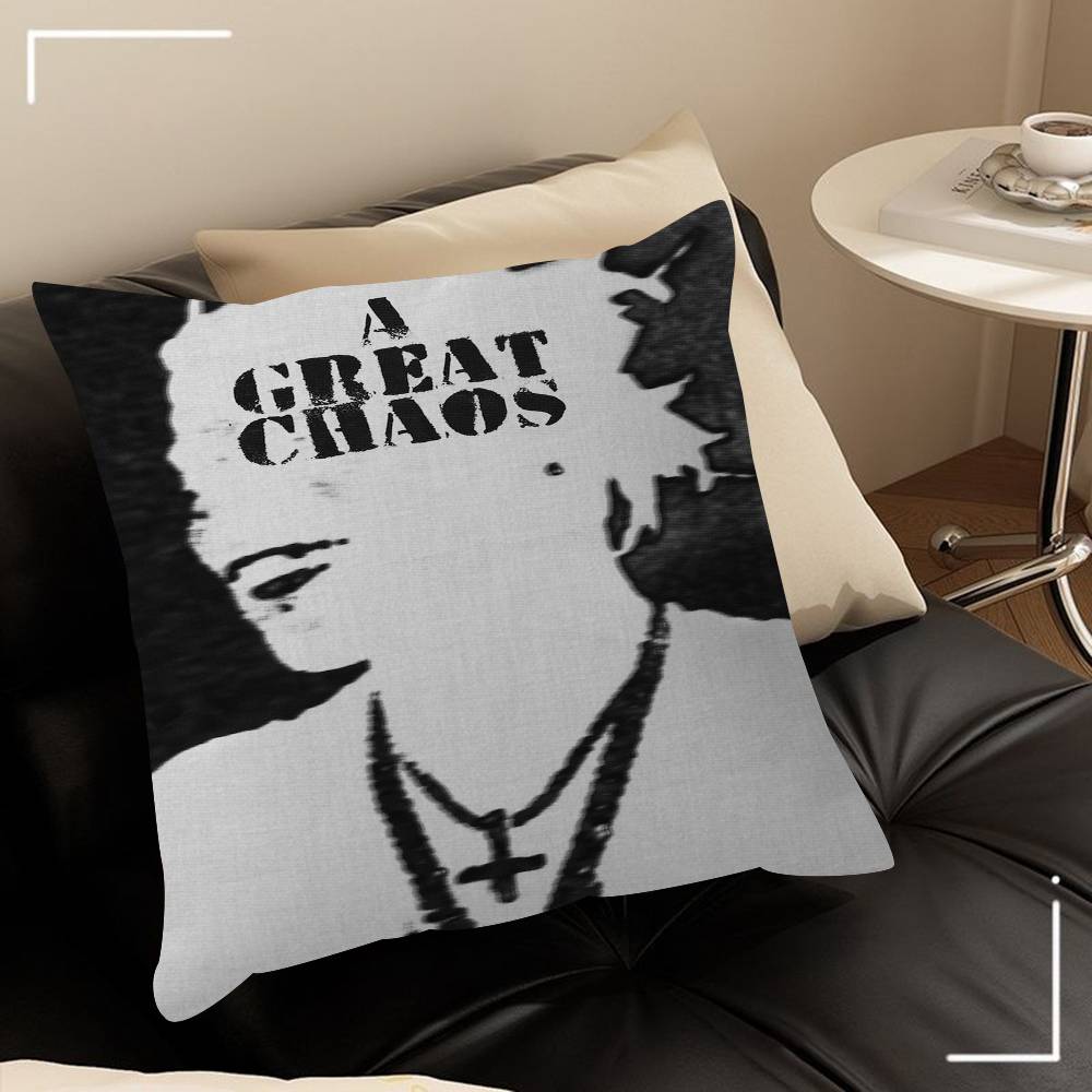 Pop Singer Ken Carson A Great Chaos Maple Design Cushion Cover Happy Autumn Harvest Decor Holiday Decorati Pillow Cover