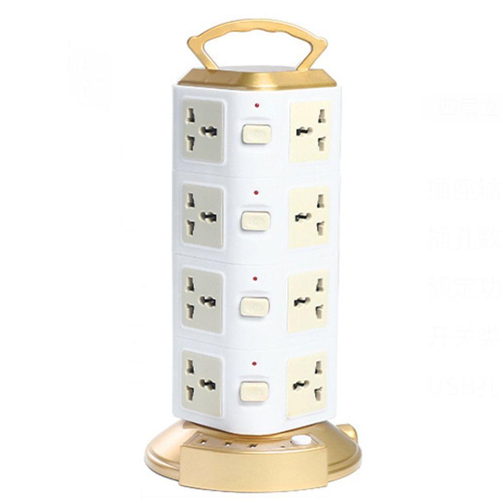 Universal Outlet Power Strip Rotating Plug Power Board Surge Protector Multi-Plug Outlet Travel
