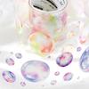 Dreamy Colorful Bubbles Die-cut Tape for Journals and DIY Decorations