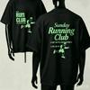 Sunday Running Club For Fan Gift Tshirt Unisex Unisex Harajuku Oversized Unisex Short Sleeve Streetwear High Quality Couples Soft