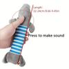 Pet Plush Sound Toy Striped Elephant Duck Pink Pig Chew Resistant Dog Toy