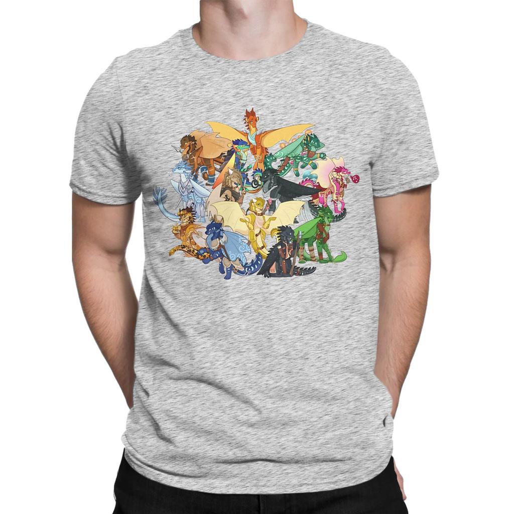 Wings Of Fire As Characters Novelty Graphic 100 Cotton Tshirt The Dragon Prince Tops Tees For Unisex