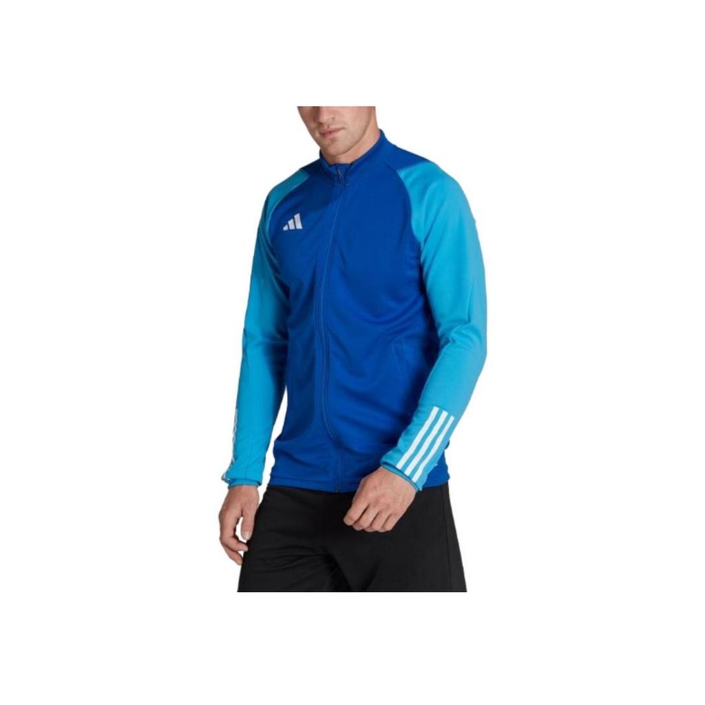 adidas Однотонная куртка на молнии с длинным рукавом, приталенная, мужская, синяя HU1305