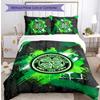 Celtic FC Printed 3PCS Bedding Set Breathable Duvet Cover with Pillowcases Decorative Bed Linen for Bedroom Home