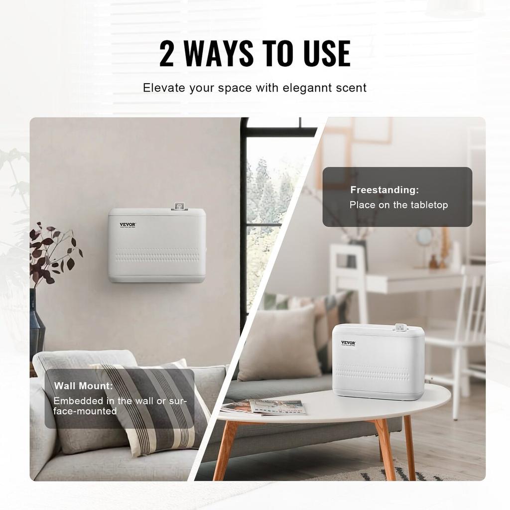 HVAC Scent Diffuser 850ML Cold Air Scent Air Machine 5000 Sq.Ft Waterless