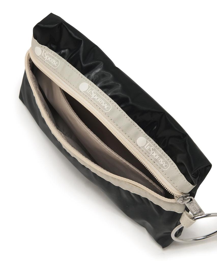 МНОГОФУНКЦИОНАЛЬНАЯ КОСМЕТИЧКА [LeSportsac] [Официальная] С РЕМЕШКОМ НА ЗАПЯСТЬЕ/1512/Бежевый/Черный Блеск/Безе