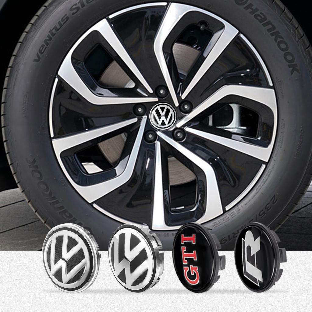 4PCS Car 56/65/66mm Wheel Center Hub Caps Cover Valve Cap For Volkswagen VW Golf R GTI Touareg Jetta CADDY Polo Tiguan B6 Passat mkvg18