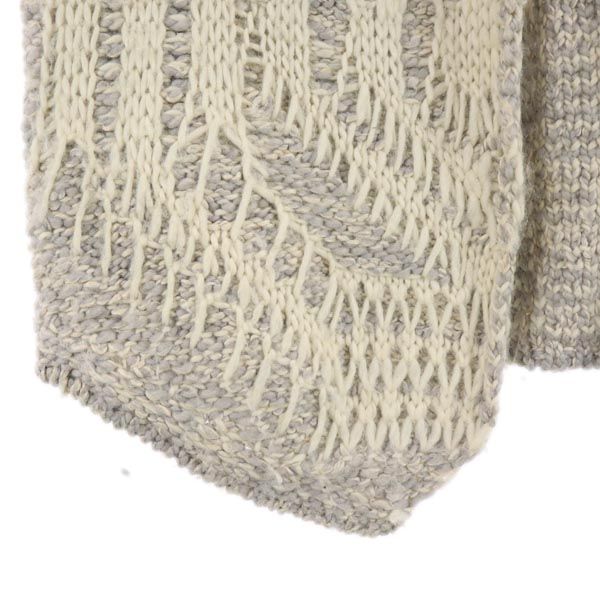 Soe Сделано в Японии Вязаный жилет из шерстяной смеси M Серый Женский Б/у