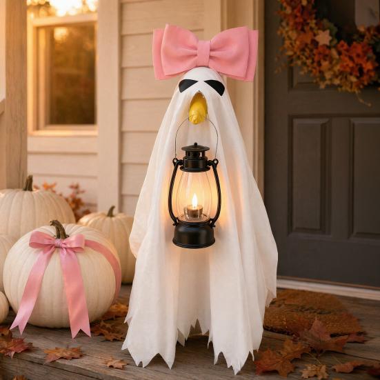 Halloween Ghost Goose Outfit, Lawn Porch Goose Clothes, Fall Halloween Goose Costume for Outdoor Patio Yard Lawn Decoration