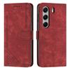 Stand Case for TECNO Camon 40 Pro 4G Imprinted Lines Leather Phone Cover