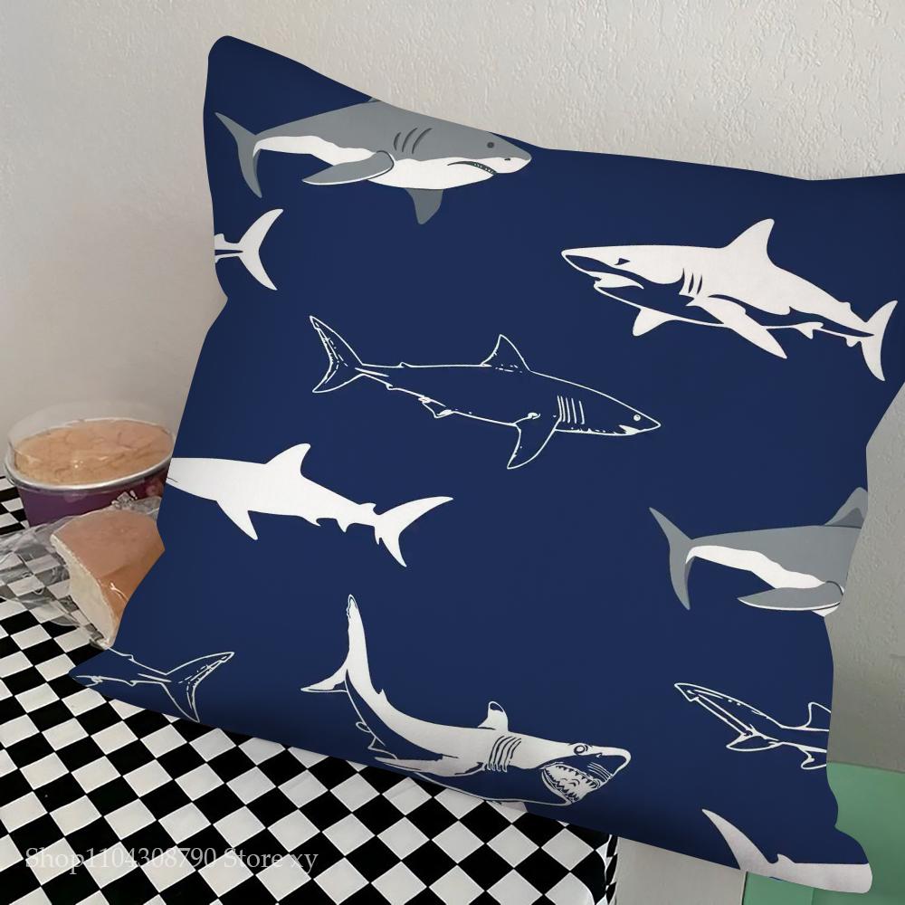 Подушка с чехлом 'Морские организмы и ракушки', квадратная, для спальни, дивана, для отдыха и комфорта, в машину, гостиную, домашний декор