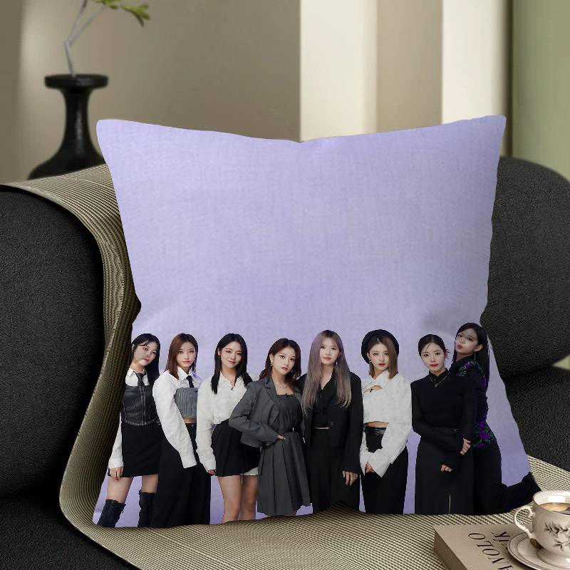 Fromis_9 Kpop Style Girl Office Cushion Pillowcase Car Cushion Cover45X45Cm Lumbar Pillowcase Sofa Pillowcover