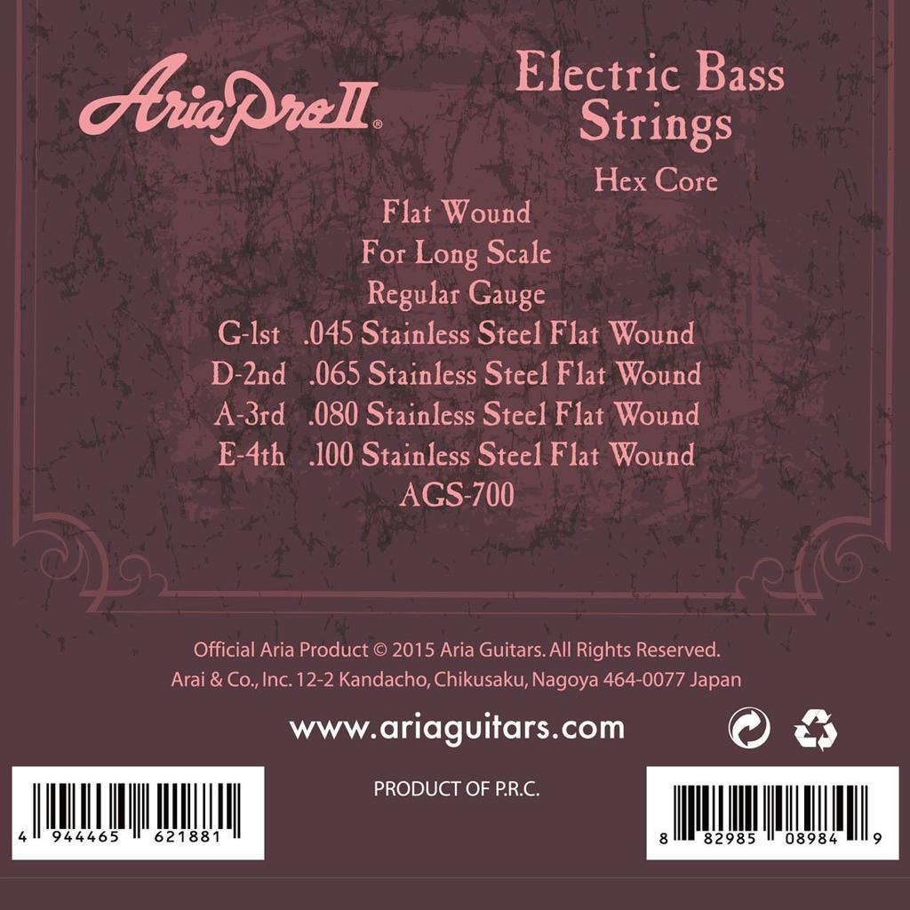 AriaProII AGS-700 FW Bass Guitar Strings