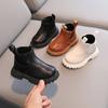 Модные детские ботинки Простые однотонные Повседневный стиль Ботинки для детей Уличные Элегантные Теплые Удобные Нескользящие Ботинки