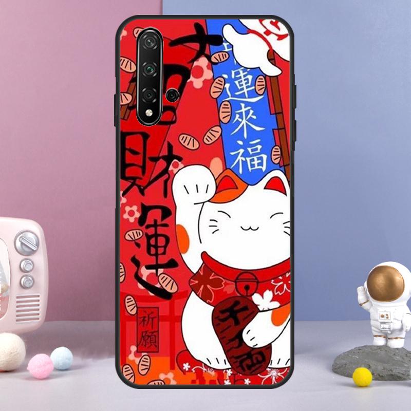 Японский Кот Удачи Для Huawei Nova 7i 8i 11i 12i 12s Y73 Y70 Y90 Y60 Y72 Y61 Y91 9 10 SE P30 Pro P40 Lite Чехол