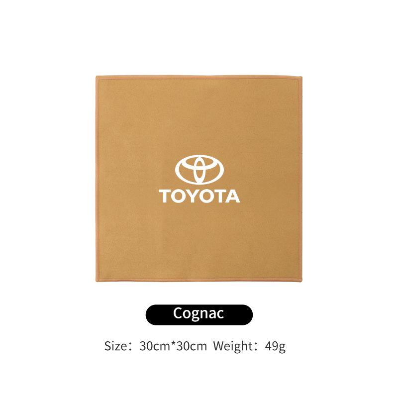 Car Microfiber Cleaning Towel Car Wash Drying Cloth Care Key Accessory For Toyota Corolla Yaris Camry Prius RAV4 CHR Hilux Aygo