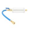 AC Oil Dye Injector Эффективный впрыск Латунный нержавеющий для R134A с 1/2-дюймовым наружным и 1/2-дюймовым наружным воздухом C