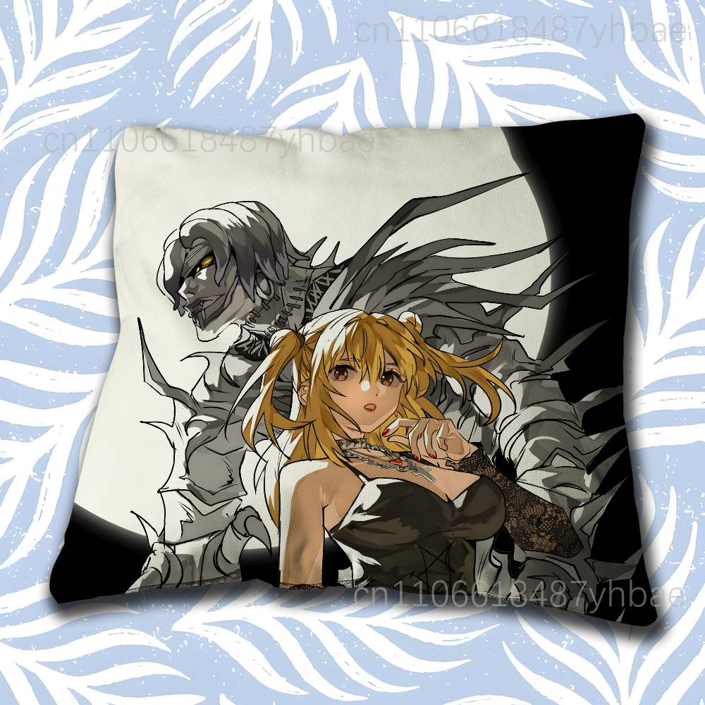 Anime Misa D-Death Note Pillow Case Short Plush Sofa Decorative Gift Home Double-Sided Printing Cushio