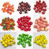 10PCS 2-3cm Mini Artificial Fruits Foods Vegetables Fake Apple Peach Orange Lemon Pear Banana Pepper Pumpkin Home Decoration