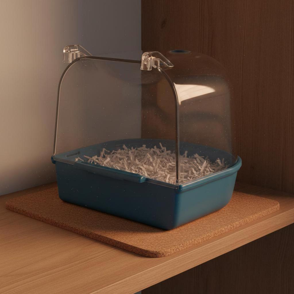 Hanging Bird Bathing Container Clear Plastic Bathtub Bird Pool Bird Cage Bathroom for Garden Birds and Small Pets