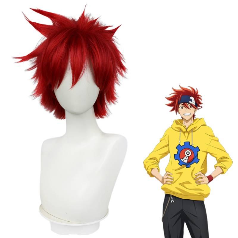 Sk8 The Infinity Kyan Reki Cosplay Wig High-quality Red Hairpiece For Cosplayers